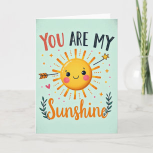 Lachende Sonnengratulationskarte zum Geburtstag Karte