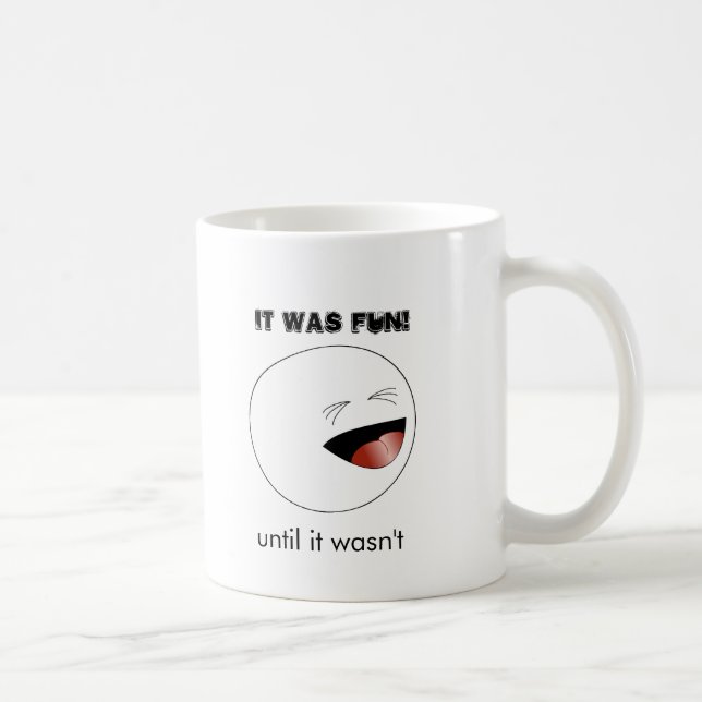 Lachende Strichmännchen-Kopf-Figur Tasse (Rechts)