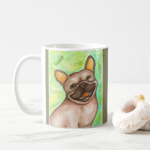 Lachende Tasse der französischen Bulldogge