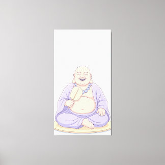Lachender Buddha Leinwanddruck