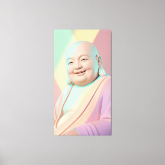 Lachender Buddha Leinwanddruck