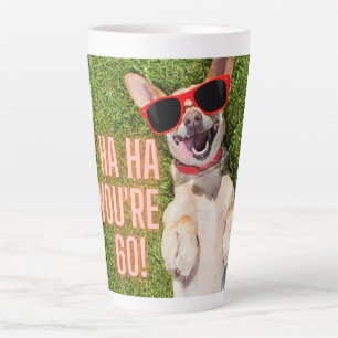 Lachender Hund 60. Geburtstag Latte-Mug Milchtasse