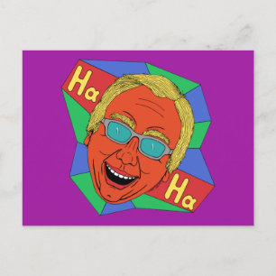 Lachender Mann (Künstlerisches Selbstportrait) Postkarte