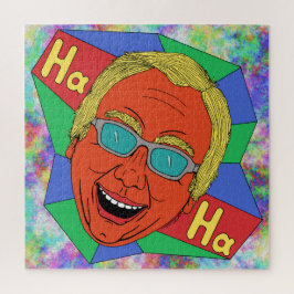 Lachender Mann (Künstlerisches Selbstportrait) Puzzle