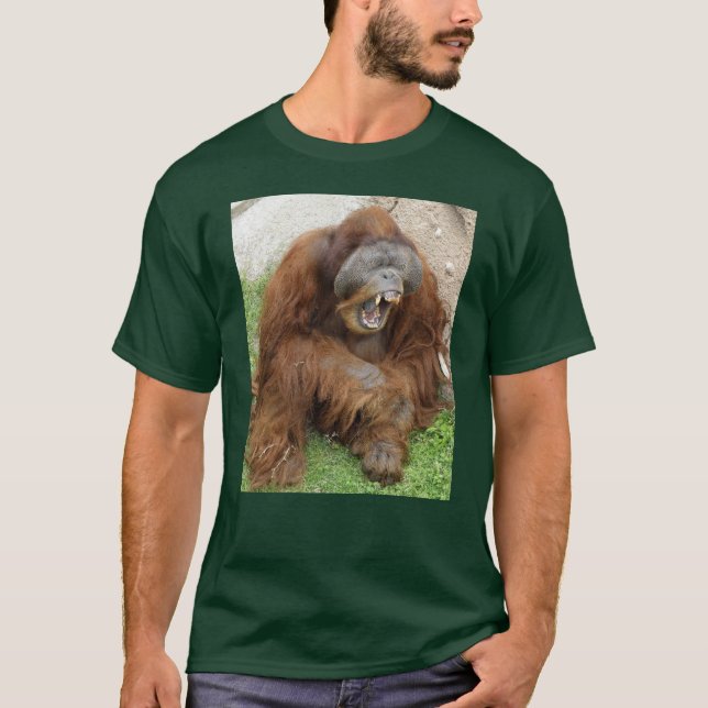 Lachender Orang-Utan T-Shirt (Vorderseite)