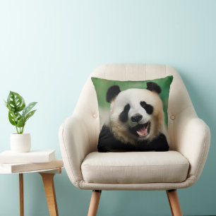 Lachender Panda Kissen