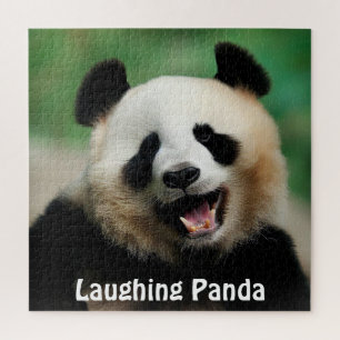 Lachender Panda Puzzle