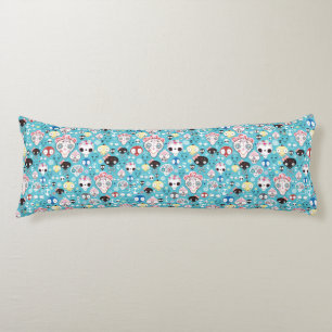 Lachender Schädel der Beschaffenheit Seitenschläferkissen