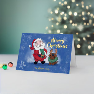 Lachender Weihnachtsmann Rentier Lab Whimsicaler S