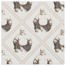 Lachendes Buddha-Diamantmuster Stoff