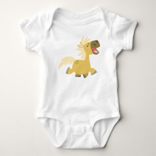 Lachendes Cartoon-Pony-Babykleid Baby Strampler