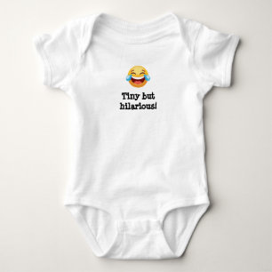 Lachendes Emoji Klein aber lustig! Baby Strampler