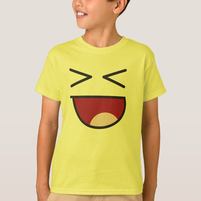 lachendes emoji T-Shirt (Vorderseite)