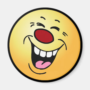 Lachendes Gesicht Grumpey Magnet