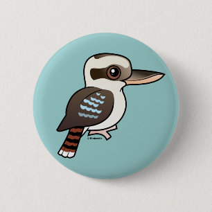Lachendes Kookaburra Button