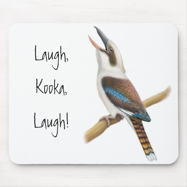 Lachendes Kookaburra Mousepad (Vorne)