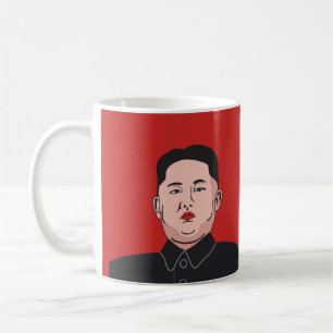 Lachendes und ernstes Porträt von Kim Jong-un Tasse
