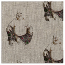 Lachendes viel Glück Buddha-Muster Stoff