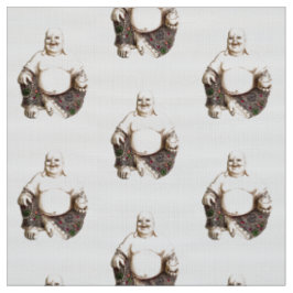 Lachendes viel Glück Buddha-Muster Stoff