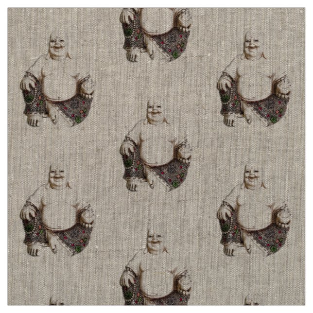 Lachendes viel Glück Buddha-Muster Stoff (Muster)