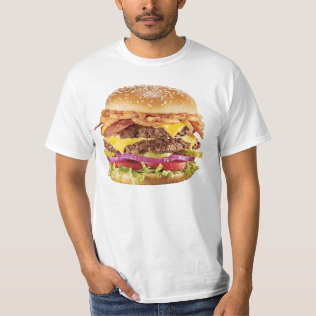 Lächerlich Auflösungs-Cheeseburger T-Shirt (Vorderseite)