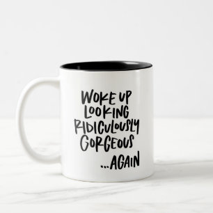 Lächerlich herrliche Zwei-Tone-Tasse Zweifarbige Tasse