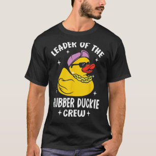 Lächerlicher Führer der Crew Latex Duckie T-Shirt