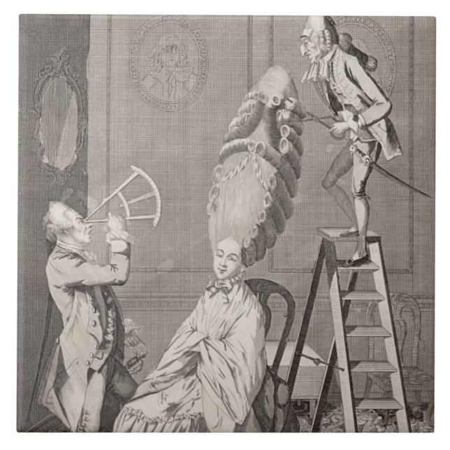 Lächerlicher Geschmack oder die Damen-Absurdität, Fliese (Vorderseite)