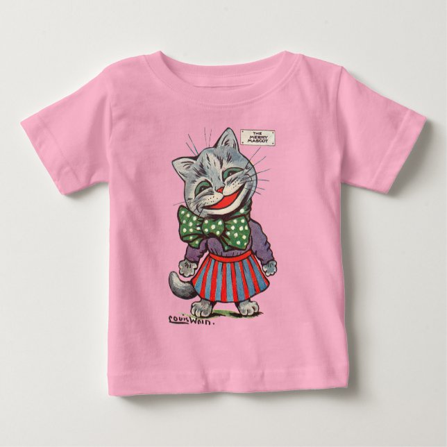 Laching Cat, Louis Wain Baby T-shirt (Vorderseite)