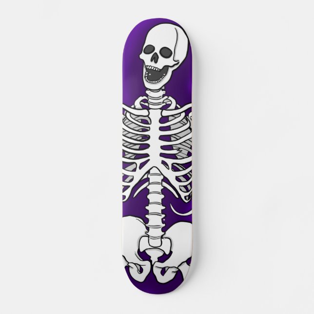 Laching Skeleton Skateboard (Vorderseite)