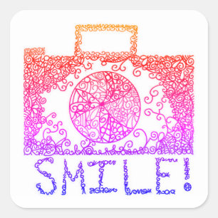 "Lächle!" Aufkleber für den Bildaufnehmer