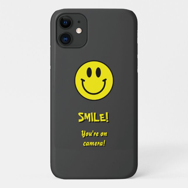 Lächle! Du bist unter der Kamera! Case-Mate iPhone Hülle (Rückseite)