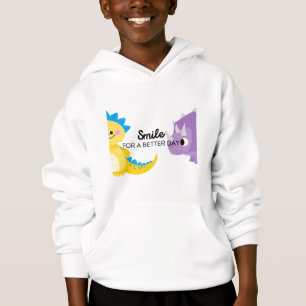 Lächle für einen besseren Tag Jungen Hoodie