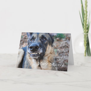 Lächle! German Shepherd Happy Mütter Day Card Karte