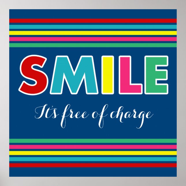 Lächle! Poster (Vorne)