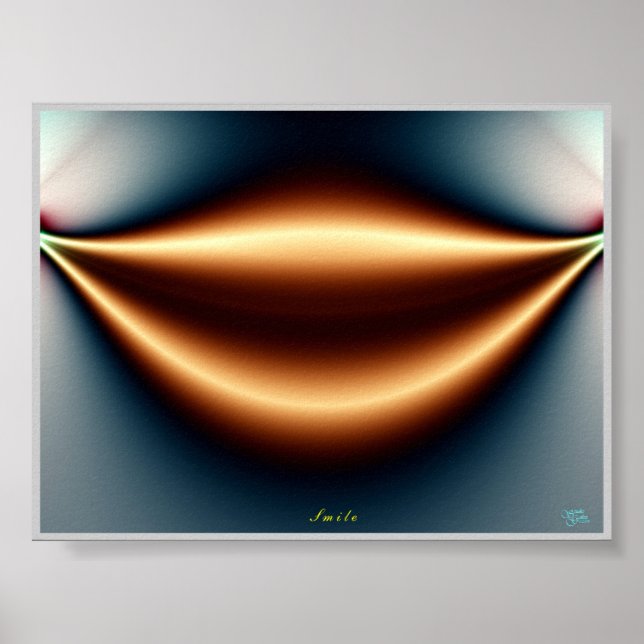 Lächle. Poster (Vorne)