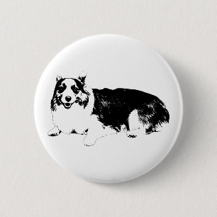 Lächle wie ein Corgi Button