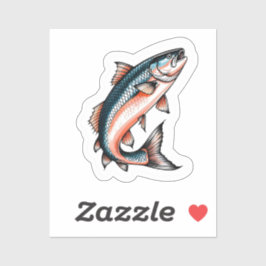 Lachs  aufkleber