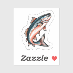 Lachs aufkleber