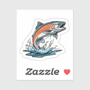 Lachs aufkleber
