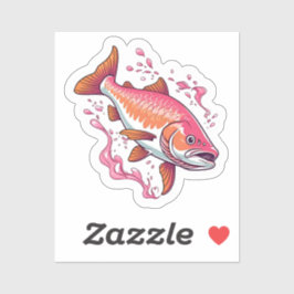 Lachs  aufkleber