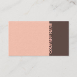 Lachs Brown Modern Visitenkarte