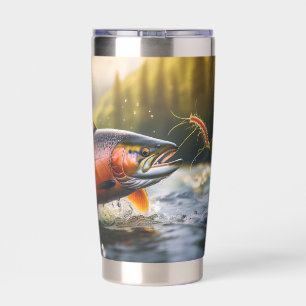 Lachs-Brutfläche für eine Mahlzeit Thermobecher