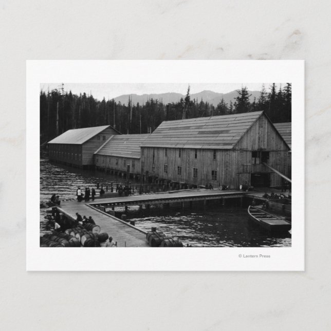 Lachs Cannery bei Ketchikan, Alaska Postkarte (Vorderseite)
