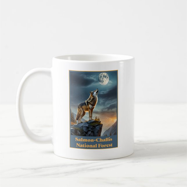 Lachs-Challis-Nationalwald Kaffeetasse (Links)