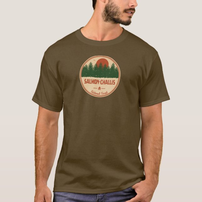 Lachs-Challis-Nationalwald T-Shirt (Vorderseite)