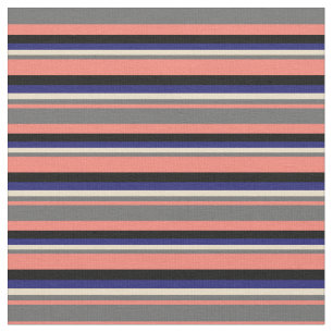 Lachs, Dim Gray, Tan, Midnight Blue & Black Stoff