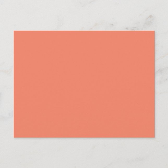 Lachs #F38367, Pink Daisy Postkarte (Vorderseite)