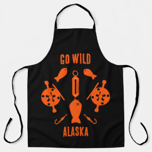 Lachs Fischen Alaska Schürze