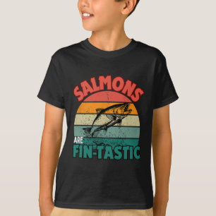 Lachs Fishing-Shirt Fischer Fisch Angeln Lachs T-Shirt
